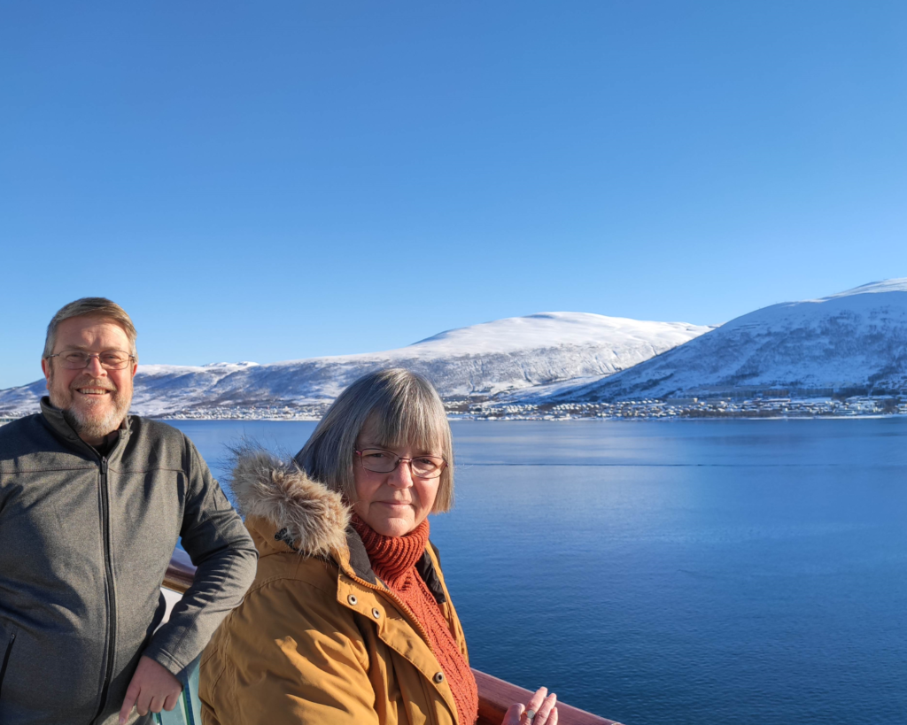 Scenic view of Tromso from the ship