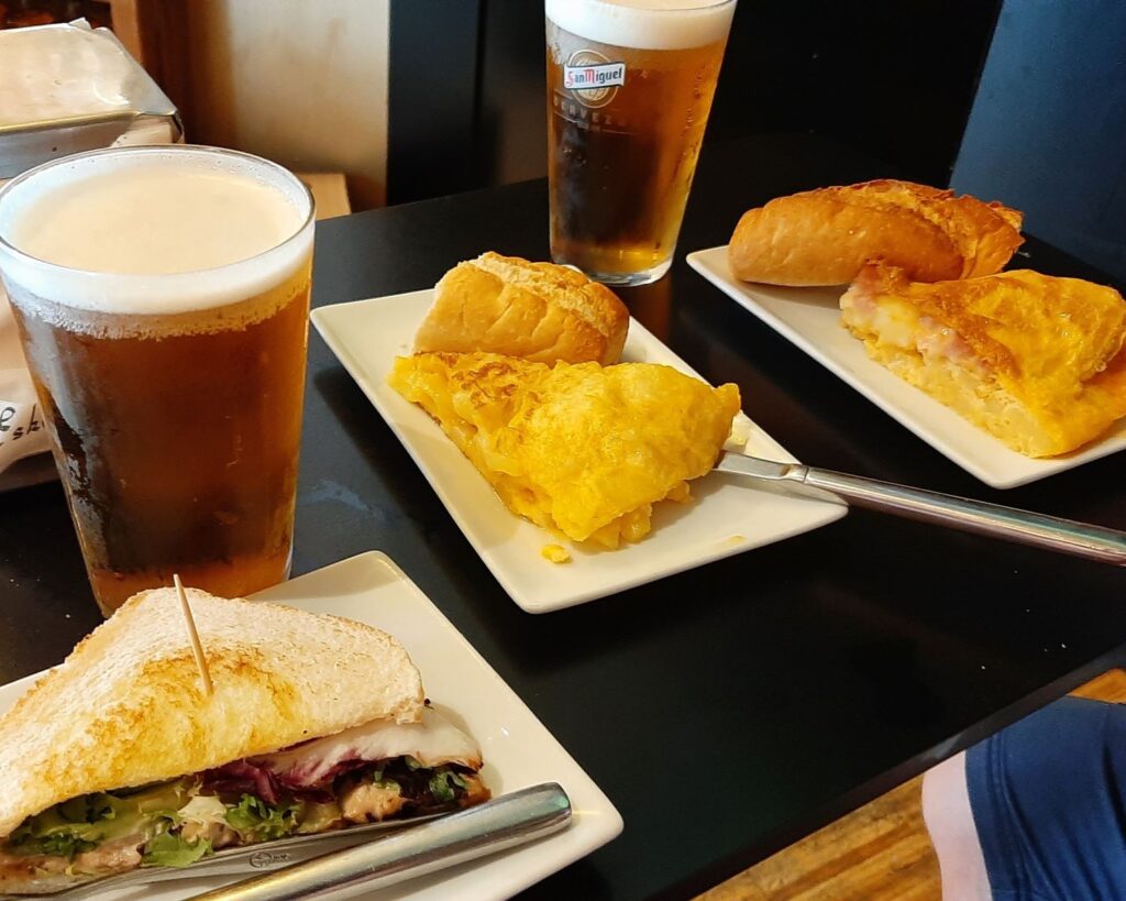 We try some local Pintxos