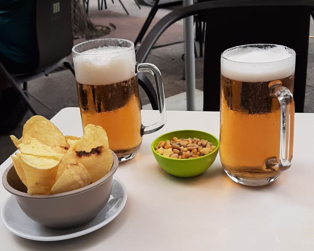 Local beer and tapas in Vigo
