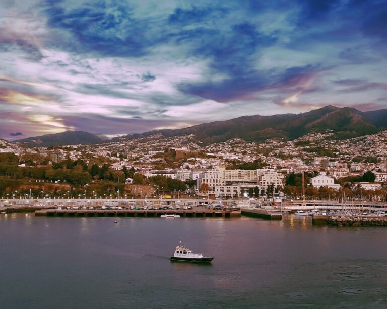 Overlooking Funchal at sunrise