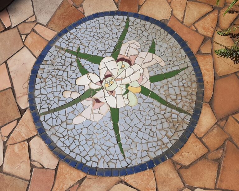 Mosaics throughout the park
