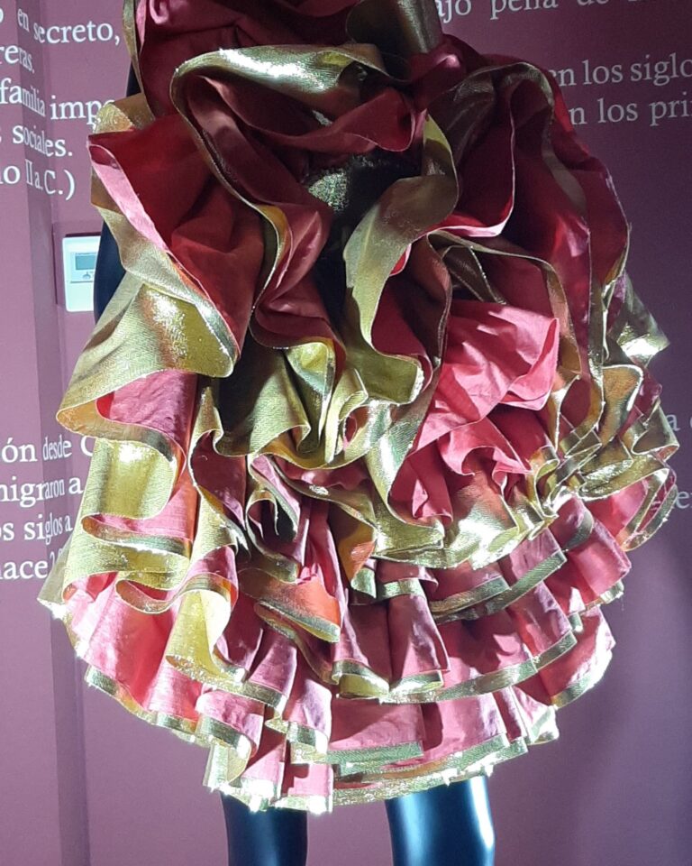 Dress made from local silk