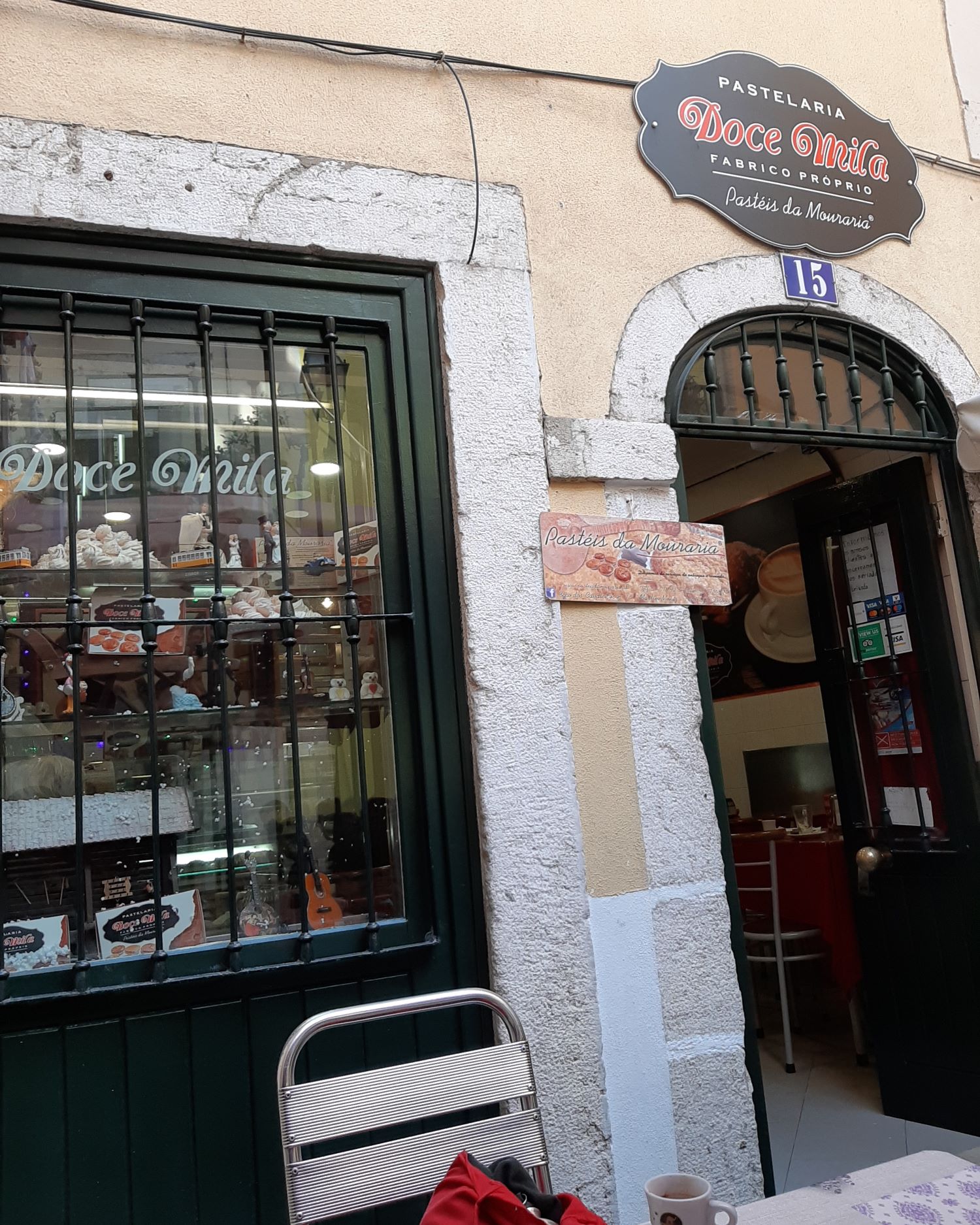 Local cafes serve freshly made Pastel de Nata
