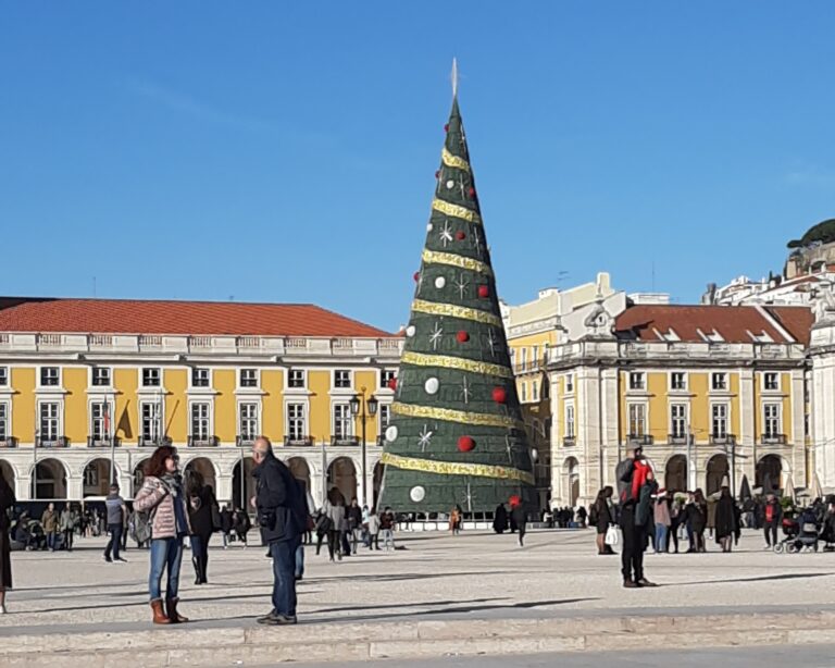 Christmas tree in Lisbon's main square