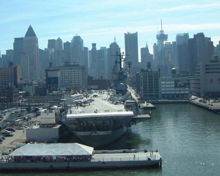 USS Intrepid at Manhattan Docks