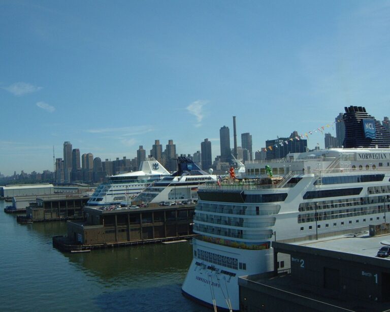 Cruise Ships in Manhatten Docks