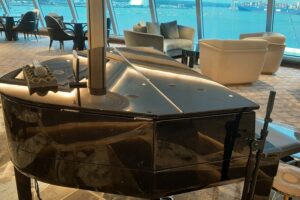 Grand Piano in Observation Lounge