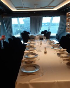 Separately located private dining room