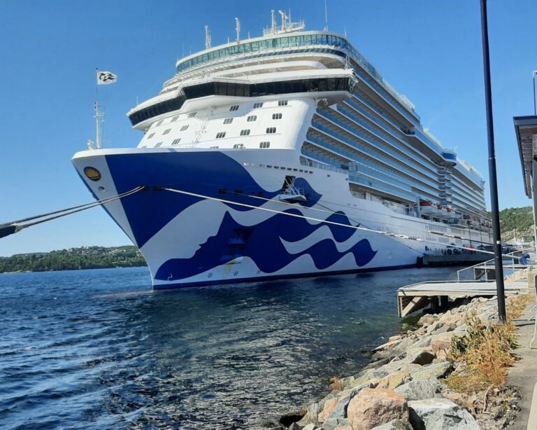 Sky Princess Docked in Kristiansand