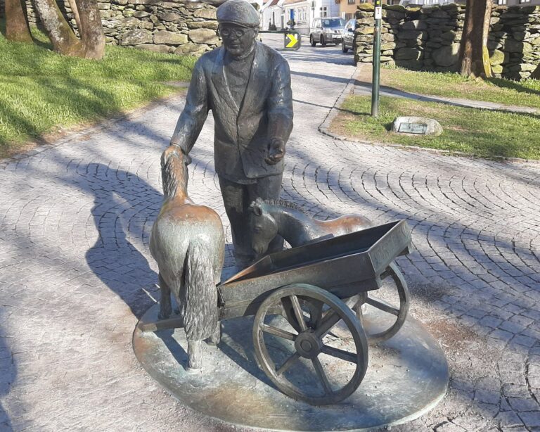 Sculpture entitled `All for Children'