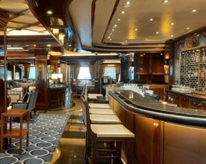Part of the Crown Grill bar