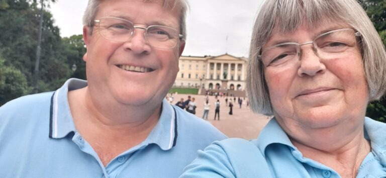 In front of the Royal Palace
