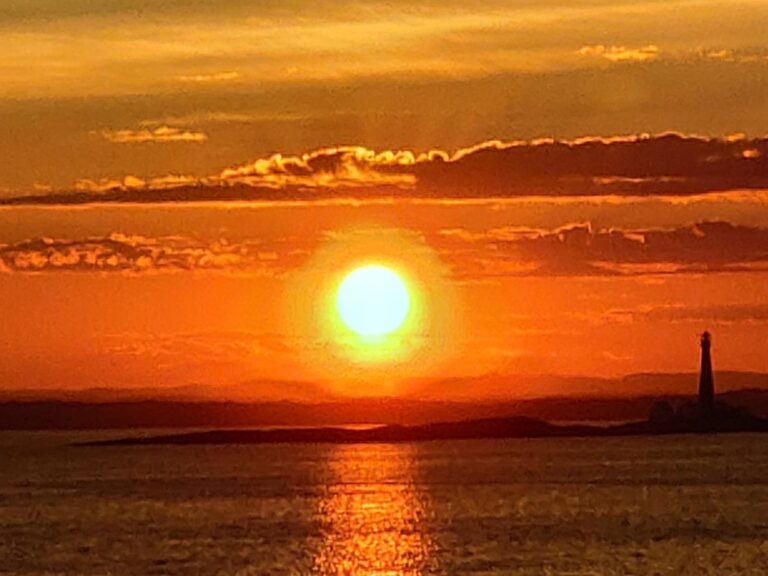 Spectacular Sunset leaving Oslo