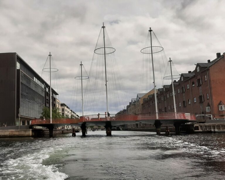 Circle Bridge viewed from a boat trip