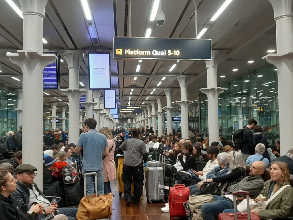 Waiting to Board EuroStar