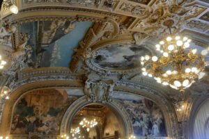 Part of the restaurant ceiling
