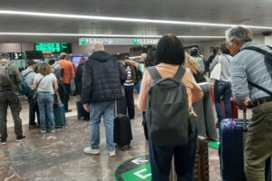 Waiting to go the Platform