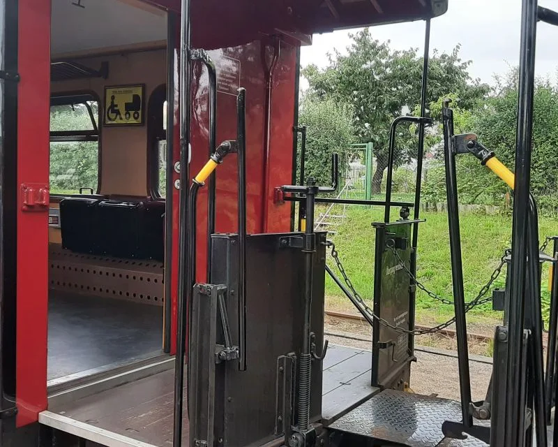 Entrance to the carriage