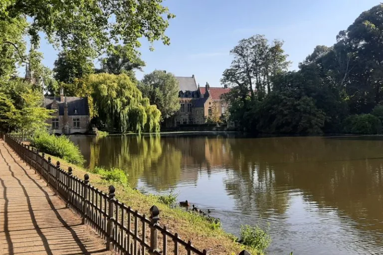Image of Bruges taken in summer months