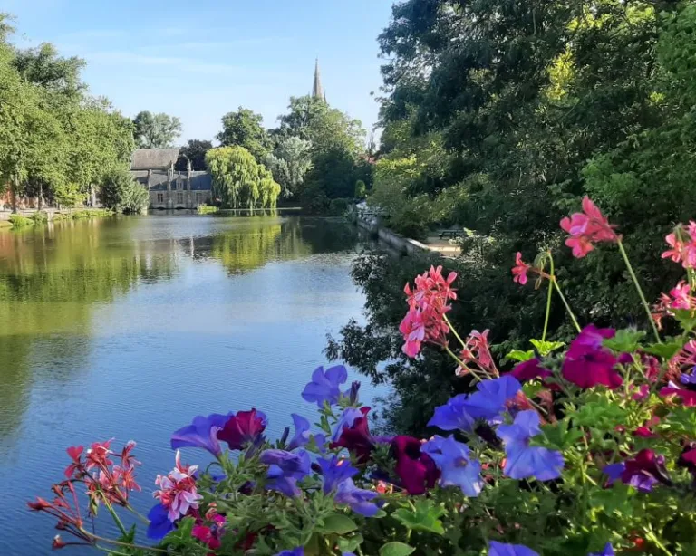 View of a canal in Bruges