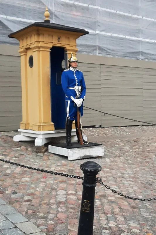Centry Box outside the Royal Palace, Stockholm