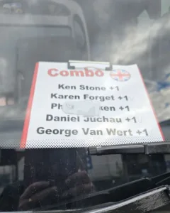Our bus was waiting for us