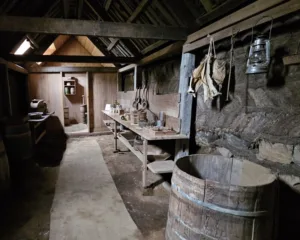 One of the rooms in the Longhouse