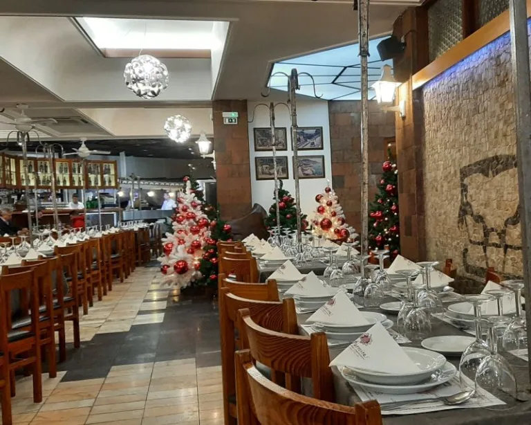 Restaurant laid up for dinner
