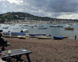 Teighnmouth Back Beach overlooking Teign Estuary