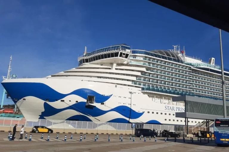 Star Princess docked in Barcelona