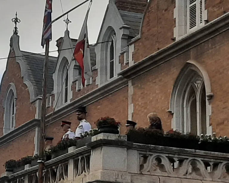The Governor Takes the Salute